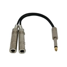 Cavo per chitarra elettrica basso schermato da 6,35 mm maschio a 2 femmine a canale singolo Accessori per strumenti musicali(0,2 m)