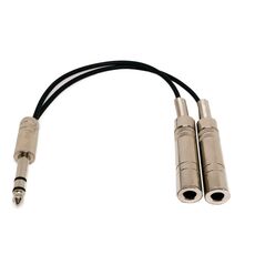 6,35 mm maschio a 2 femmine riduzione del rumore a doppio canale schermato cavo per chitarra elettrica accessori per strumenti musicali(0,2 m)