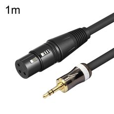 Cavo audio per microfono da scheda audio femmina da 3,5 mm a Caron, lunghezza: 1 m