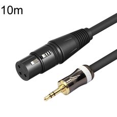 Cavo audio per microfono da scheda audio femmina da 3,5 mm a Caron, lunghezza: 10 m