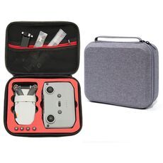Per DJI Mini 2 SE Custodia rigida per custodia rigida antiurto grigia per drone, dimensioni: 24 x 19 x 9 cm (rosso)