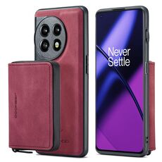 Per OnePuls 11 JEEHOOD Custodia in pelle per telefono orizzontale con cerniera magnetica (rossa)