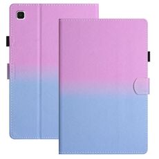 Custodia per tablet in pelle sfumata con cuciture per Samsung Galaxy Tab S6 Lite SM-P610 (viola blu)