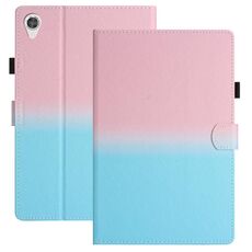 Custodia per tablet in pelle sfumata con cuciture per Lenovo Tab M10 HD Gen 2 (rosa blu)