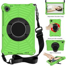 Custodia protettiva in silicone per tablet Lenovo Tab K10 Spider King (verde)