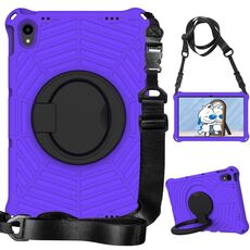 Custodia protettiva in silicone per tablet Lenovo Tab P11 TB-J606 Spider King (viola)