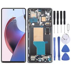 Schermo LCD originale per Motorola Moto Edge 30 Ultra Digitizer Assemblaggio completo con cornice