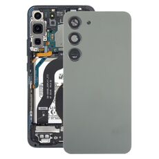 Per Samsung Galaxy S23 SM-S911B Coperchio posteriore batteria in vetro OEM con copriobiettivo fotocamera (verde)