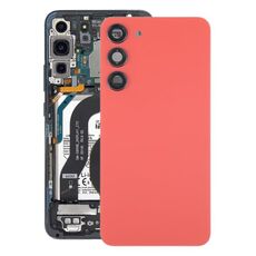 Per Samsung Galaxy S23+ SM-S916B Coperchio posteriore batteria in vetro OEM con copriobiettivo fotocamera (rosso)