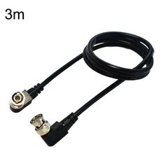 Cavo coassiale BNC maschio-maschio a gomito per cavo audio e video, lunghezza: 3 m