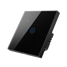 Tuya ZigBee 40A Smart High Power Scaldabagno Luce Condizionatore d'Aria Switch Time Voice Remote Control (Nero)