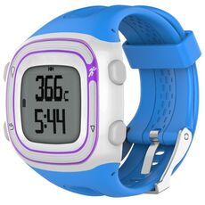 Per Garmin Forerunner 10/15 cinturino sportivo in silicone stile femminile (blu scuro)