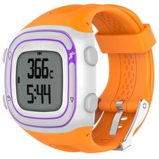 Per Garmin Forerunner 10/15 cinturino sportivo in silicone stile femminile (arancione)