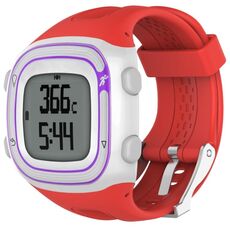 Per Garmin Forerunner 10/15 cinturino sportivo in silicone stile femminile (rosso)