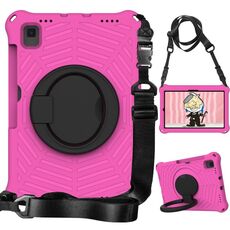 Custodia protettiva in silicone per Samsung Galaxy Tab S5e T720 Spider King (rosa rossa)
