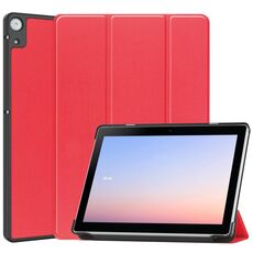 Per Docomo dtab D-51C Custodia per tablet in pelle Custer Texture 3-Fold (rosso)