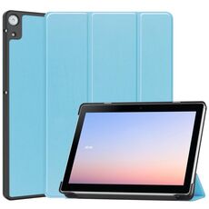 Per Docomo dtab D-51C Custer Texture 3-Fold Custodia in pelle per tablet (cielo blu)