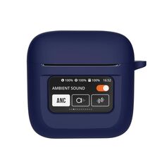 Custodia protettiva per auricolari wireless in silicone JBL Tour Pro 2 (blu scuro)