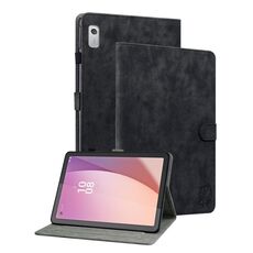 Per Lenovo Tab M9 Custodia per tablet in pelle con motivo a tigre (nero)