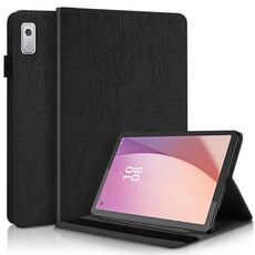 Per Lenovo Tab M9 Custodia per tablet in pelle goffrata con albero della vita (nero)