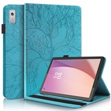 Per Lenovo Tab M9 Custodia per tablet in pelle goffrata con albero della vita (blu lago)