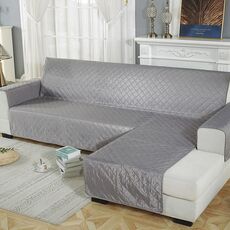 Cuscino per animali domestici antiscivolo impermeabile Copridivano assemblato in un pezzo, dimensioni:Left-200x270cm(Grey)