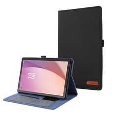 Custodia per tablet in pelle tessuto Lenovo Tab M9 (nero)