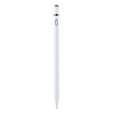 Penna stilo capacitiva attiva universale in lega di alluminio (bianca)
