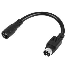 4 pin DIN maschio a DC 5.5x2.1mm cavo di collegamento alimentazione femmina, lunghezza: 0,15 m