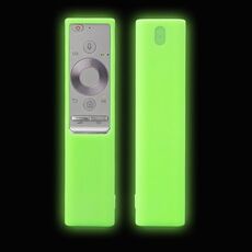 Custodia in silicone antipolvere per telecomando Samsung BN-Q789FC 2 pezzi (verde fluorescente)