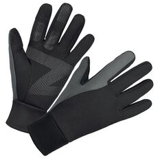 Guanti da ciclismo caldi antiscivolo impermeabili per sport all'aria aperta touch screen, taglia: S (nero)