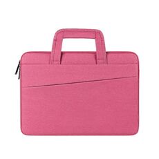 ST03 Custodia impermeabile per laptop Borsa portadocumenti Custodia per laptop multiscomparto, dimensioni: 15,6 pollici (rosa rosa)