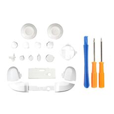 Per controller Xbox Series X Thumbstick LB RB Bumper Pulsanti di attivazione con accessori per cacciavite (bianco)
