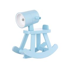 TL28 Lampada da tavolo a forma di cavallo di Troia Mini Night Light LED Cartoon fai da te atmosfera (blu)