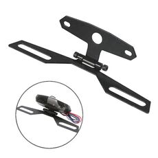 Staffa triangolare per fanale posteriore pieghevole per moto