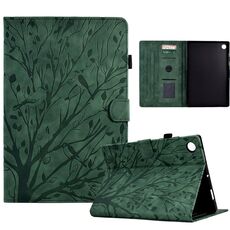 Custodia per tablet Huawei MatePad SE Fortune Tree Pressure Flower PU (verde)