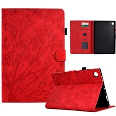 Custodia per tablet Huawei MatePad SE Fortune Tree Pressure Flower PU (rosso)