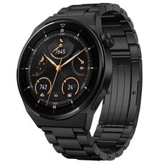 Per Huawei Watch Buds / GT3 SE / GT3 Pro 22mm Cinturino universale in acciaio al titanio con tre ceppi (nero)