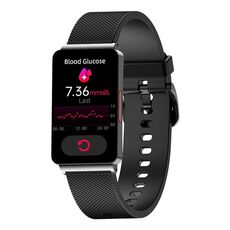 EP08 Smart Watch con schermo a colori da 1,57 pollici, supporto per il monitoraggio della glicemia / monitoraggio della frequenza cardiaca / monitoraggio della pressione sanguigna (nero)