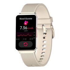 EP08 Smart Watch con schermo a colori da 1,57 pollici, supporto per il monitoraggio della glicemia/monitoraggio della frequenza cardiaca/monitoraggio della pressione sanguigna(oro)