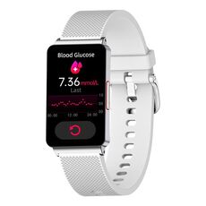 EP08 Smart Watch con schermo a colori da 1,57 pollici, supporto per il monitoraggio della glicemia / monitoraggio della frequenza cardiaca / monitoraggio della pressione sanguigna (argento)