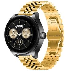 Per Huawei Watch Buds Five Bull Cinturino semicircolare in acciaio inossidabile + strumento di rimozione cinturino (oro)