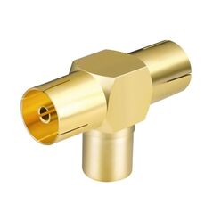 Adattatore cavo coassiale per connettore antenna TV maschio a 2x femmina