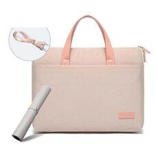 Per MacBook 15,6-16,1 pollici MAHOO 10188 Borsa per computer portatile ultrasottile Borsa per computer a mano, Colore: cachi + tappetino per mouse grigio