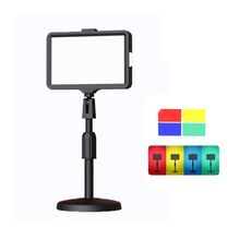 8 pollici 3200-5500K Luce di riempimento dal vivo a pannello piatto per fotografia a temperatura a tre colori, specifiche: staffa da 30 cm
