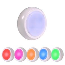 Ambience Pat Light Comodino Protezione per gli occhi Luce notturna, Colore: Ricarica della luce a colori RGBW (1 pezzo senza telecomando)