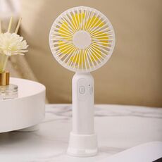 Mini ventilatore palmare M9 Ventilatore da tavolo per ricarica USB da esterno 800 mAh (bianco)