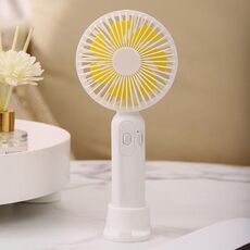 Mini ventilatore palmare M9 Ventilatore da tavolo per ricarica USB da esterno 2500 mAh (bianco)