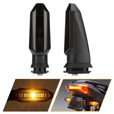 2 pezzi per motociclette Honda RS150 XRE300 CRF300 X-ADV LED indicatori di direzione (nero)