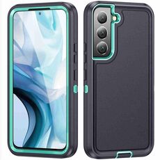 Per Samsung Galaxy S22+ 5G Life Custodia rigida impermeabile per telefono (blu scuro + azzurro)